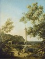 Fluss capriccio Landschaft mit einer Spalte Canaletto